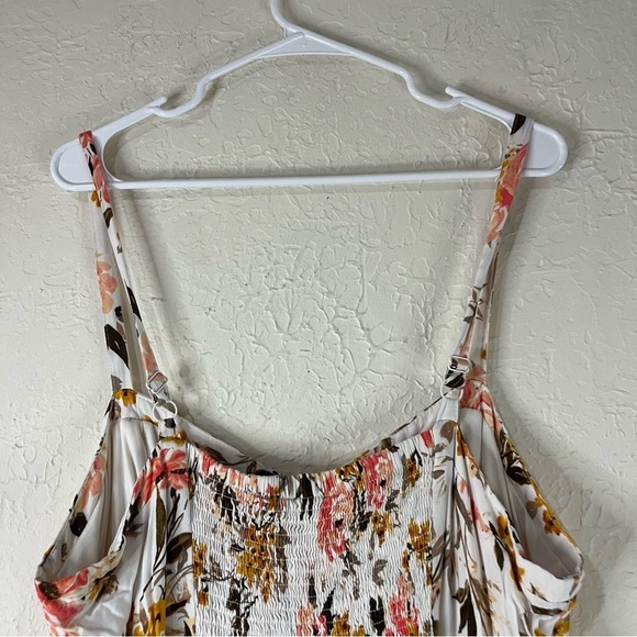 Torrid Mini Challis High Low Skater Dress in Ivory Floral - Picture 9 of 11